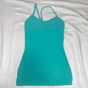 Lululemon Turquoise Power Y Tank